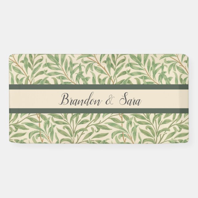 Banderoles William Morris Willow Bough Garden Flower Classic (Horizontal)