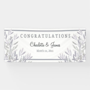 Banderoles Willows doux Lilac, Heather écossaise, Mariage