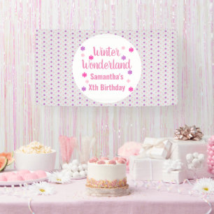 Banderoles Winter Wonderland Anniversaire