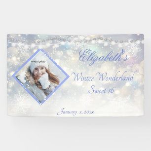 Banderoles Winter Wonderland Sweet sixteen Diamonds Étincelle