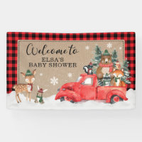 Winter Woodland Wonderland Baby shower Bienvenue
