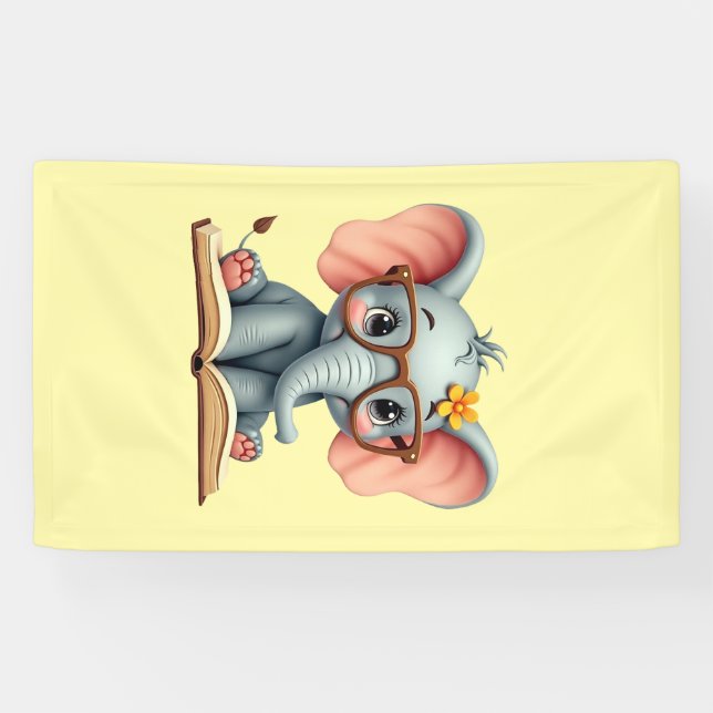 Banderoles Wise Baby Elephant (Horizontal)