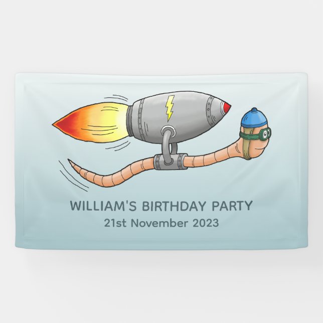 Banderoles Worm de fusée (Horizontal)