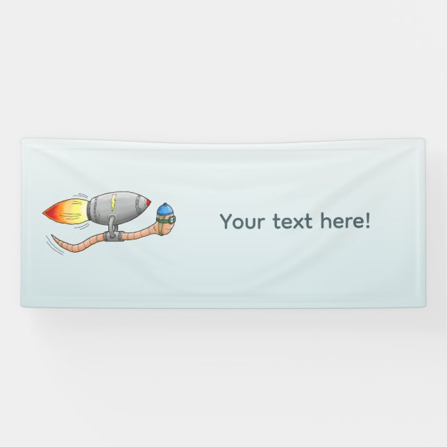 Banderoles Worm de fusée (Horizontal)