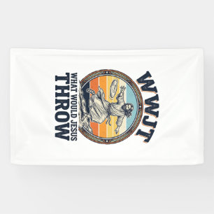 Banderoles WWJT Que jetterait Jésus T-shirt disque vintage_1