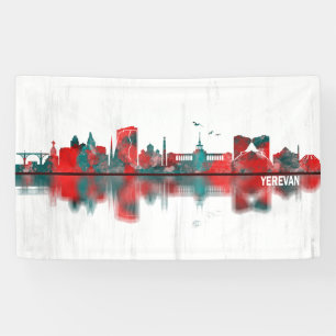 Banderoles Yerevan Armenia Skyline