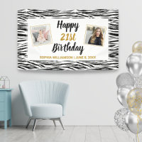 Zebra Poster de animal Anniversaire N'importe quel