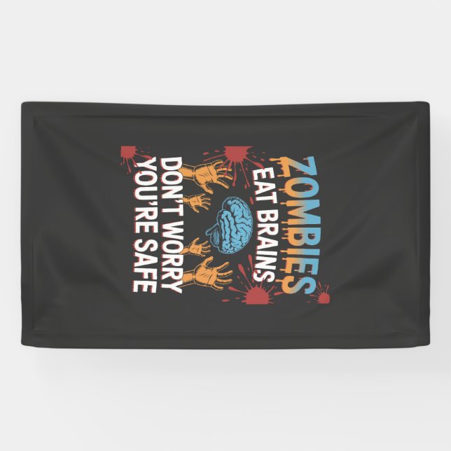 Banderoles Zombie Halloween (Horizontal)