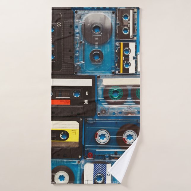 Bandes audio rétro (Serviette de bain)