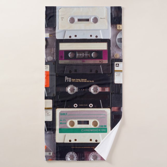 Bandes audiocassettes analogiques (Serviette de bain)