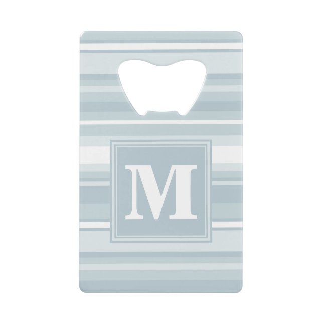 Bandes bleu glace monogramme (Devant)
