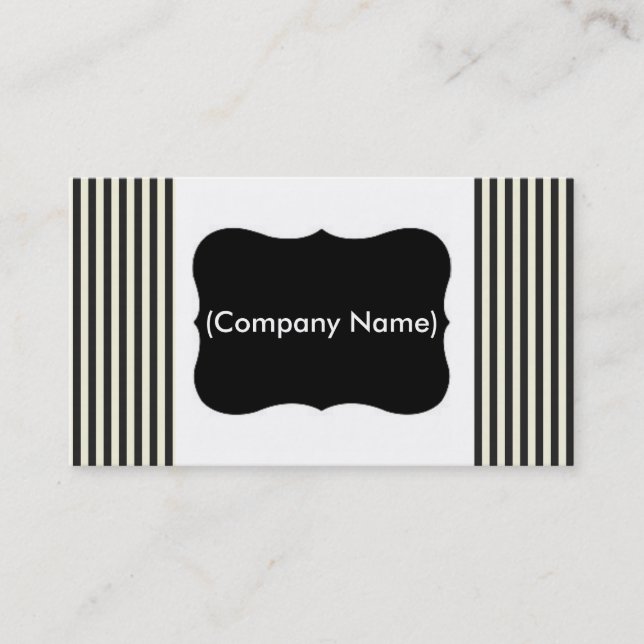 Bandes cartes de visite/Noir et Blanc (Devant)