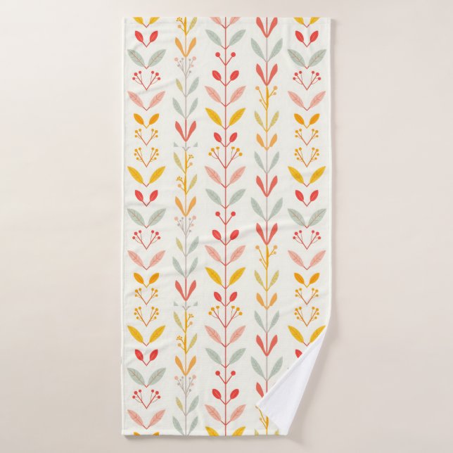 Bandes d'automne coupées (Serviette de bain)