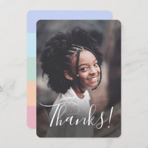 Bandes de Arc-en-ciel Pastel Photo Complète Merci