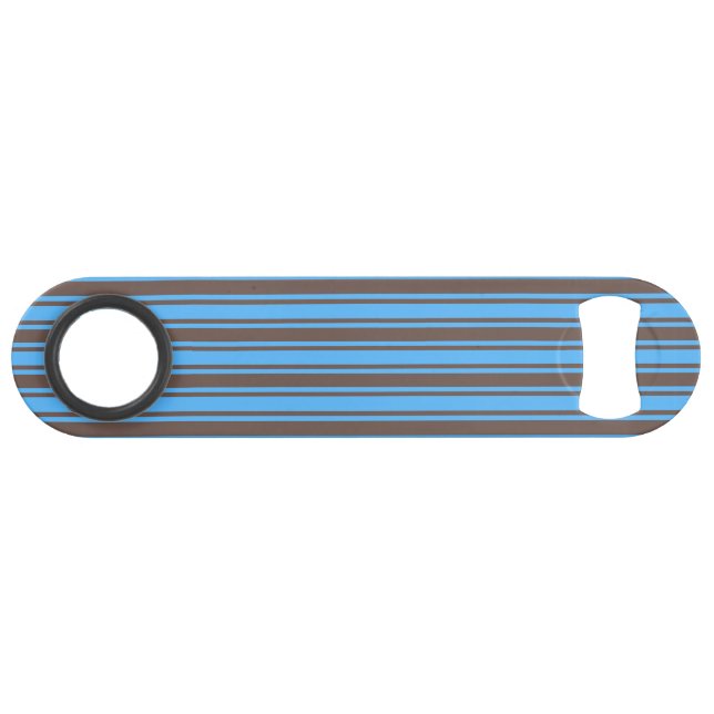 Bandes de bonbons Brown et bleues (Devant (Horizontal))