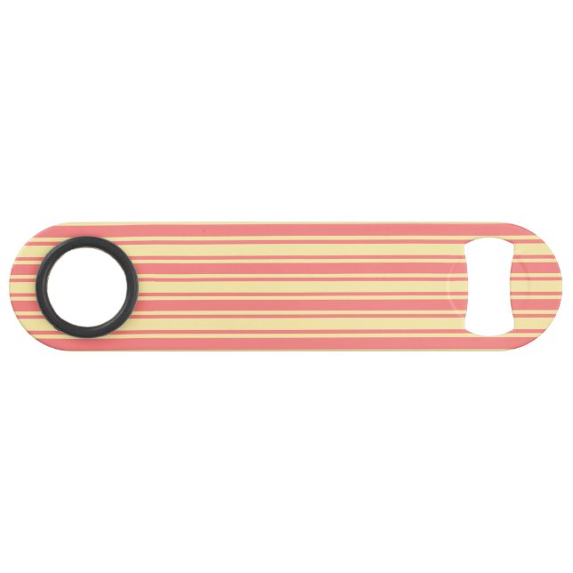Bandes de bonbons corail et jaune (Devant (Horizontal))