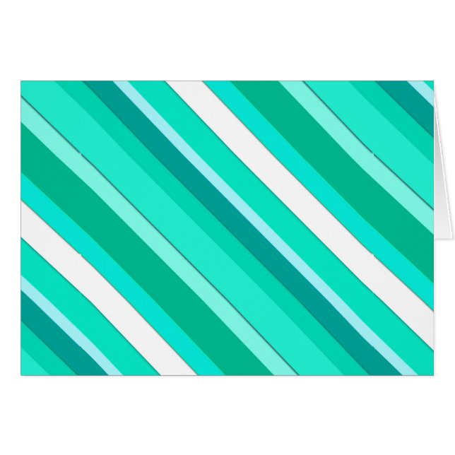 Bandes de bonbons en couches - turquoise et blanch (Devant Horizontal)