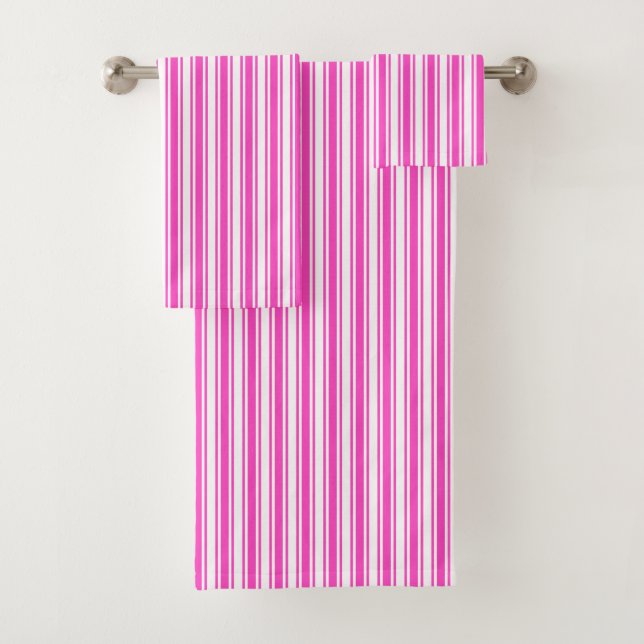 Bandes de bonbons roses et blancs chauds (En situation)