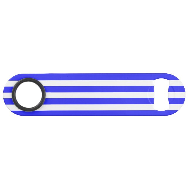 Bandes de bonbons royales bleues et blanches (Dos Horizontal)