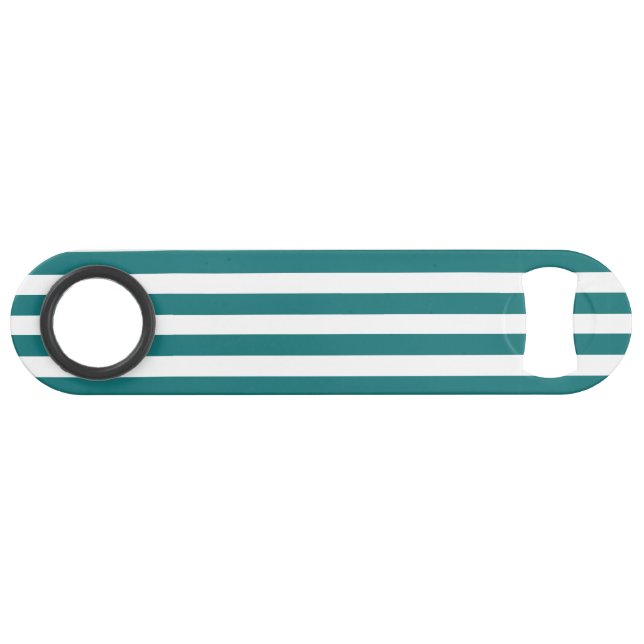 Bandes de bonbons turquoises et blanches (Dos Horizontal)