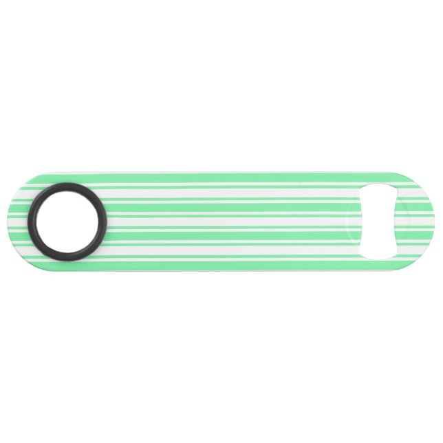 Bandes de bonbons vert et blanc pastel (Devant (Horizontal))