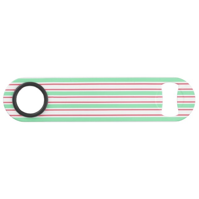 Bandes de bonbons vert, rose et blanc à la menthe (Devant (Horizontal))