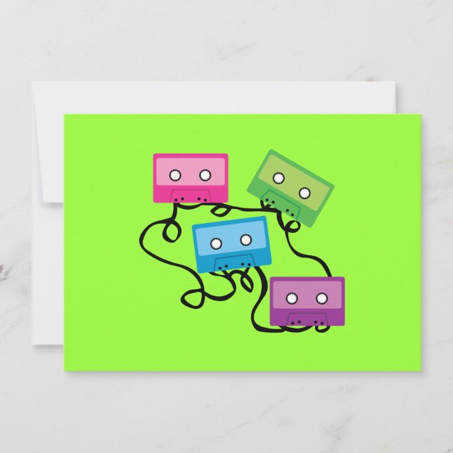 Bandes de cassettes colorées (Devant)