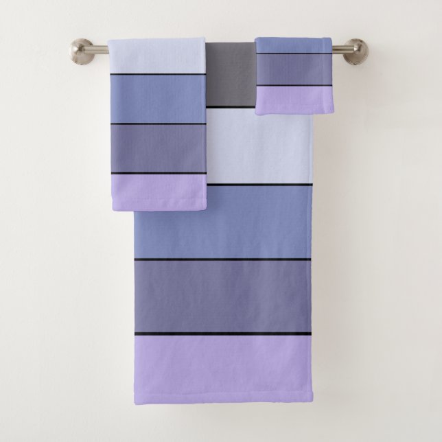 Bandes De Couleurs Violet Et Gris Sur Papier Aquar (En situation)