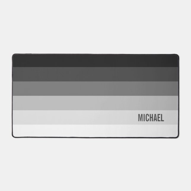 Bandes de dégradé noir et blanc avec nom (Recto)