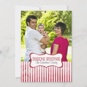 Bandes de Fête Photo Carte de Vœux de Fêtes