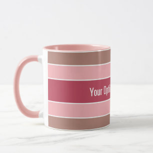 Bandes de Motif texte personnalisé tasses