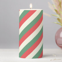Bandes de Sucre de canne classique rouge, blanc et
