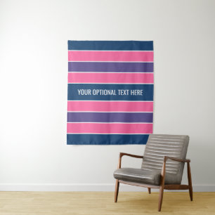 Bandes de tapisseries de texte personnalisé motif