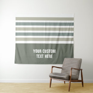 Bandes de tapisseries de texte personnalisé motif