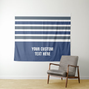 Bandes de tapisseries de texte personnalisé motif