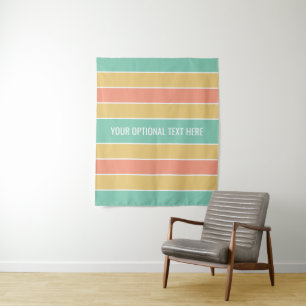 Bandes de tapisseries de texte personnalisé motif