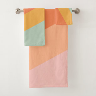 Bandes Diagonales colorées Retro Candy Pastel