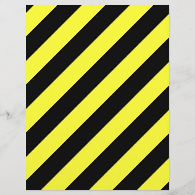 bandes diagonales noir et jaune (Devant)