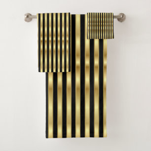 Bandes élégantes dorées et noires