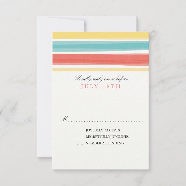 Bandes Enchantrices | RSVP pour mariage (Devant)