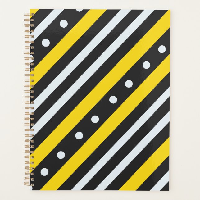 Bandes et bulles jaune noir (Devant)