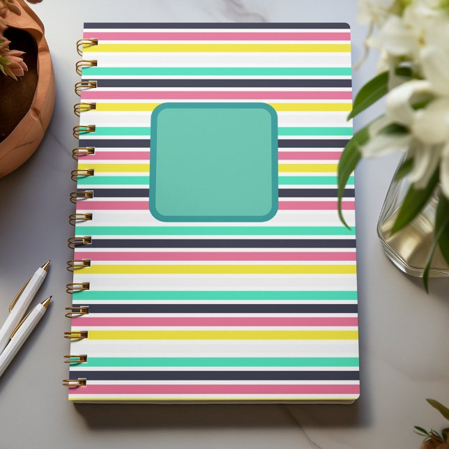 Bandes horizontales colorées (Colored Horizontal Stripes Planner)