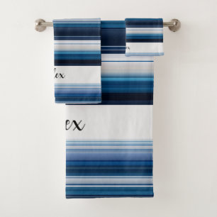 Bandes horizontales en gris bleu blanc