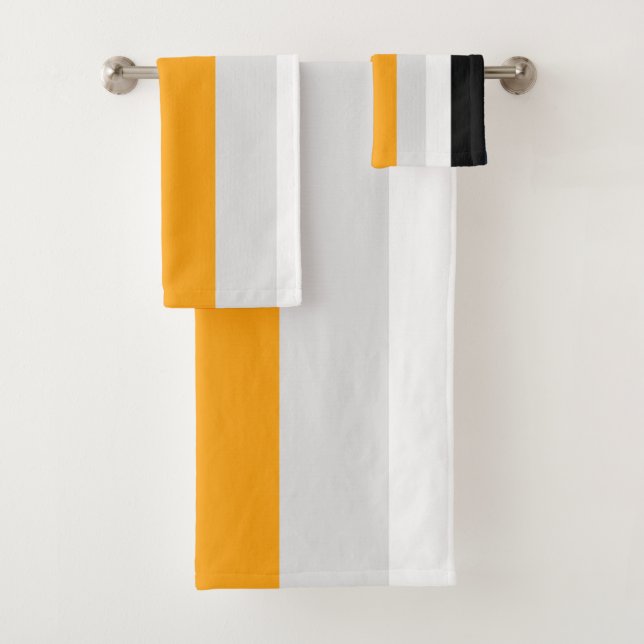 Bandes jaunes, bleues, blanches et noires (En situation)