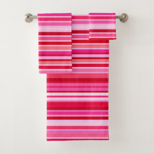 Bandes mélangées, Fuchsia, Maroon et rose