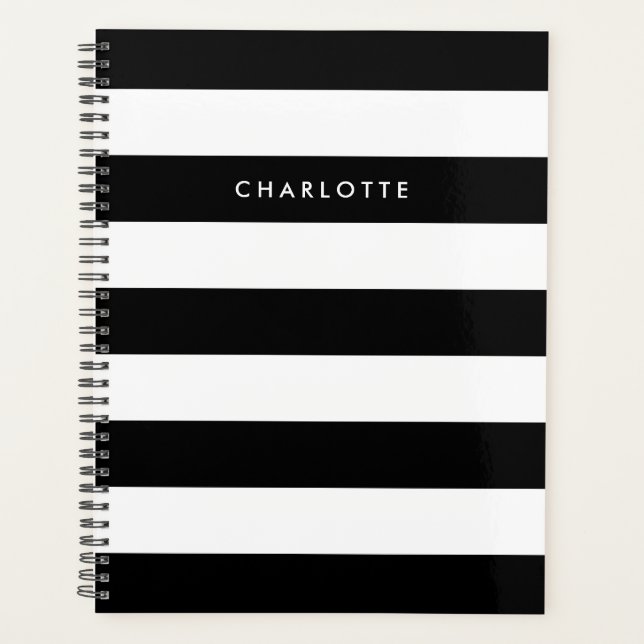 Bandes noires et blanches personnalisées (Devant)