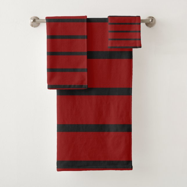 Bandes noires et rouges (En situation)