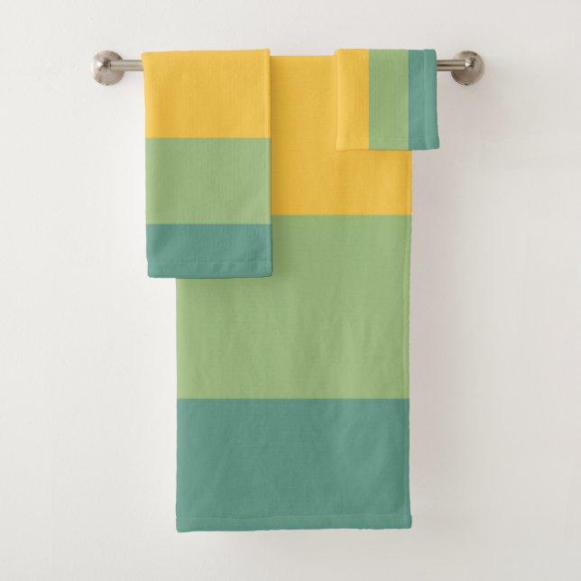 Bandes orange, bleue, jaune et verte (En situation)