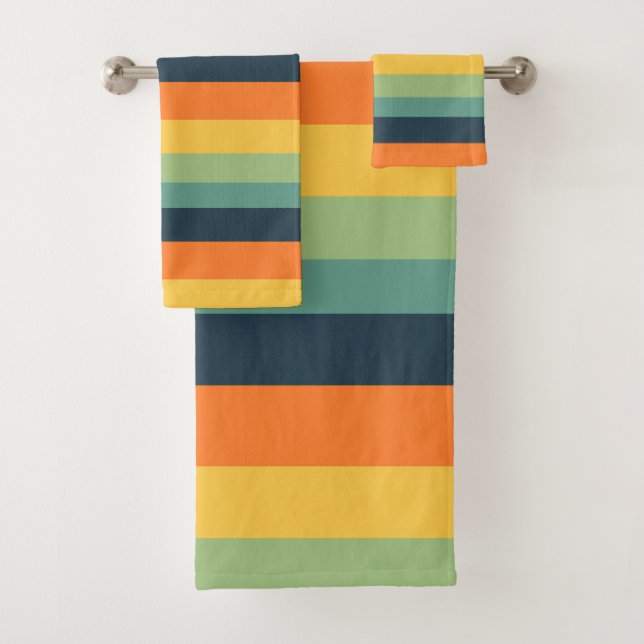 Bandes orange, bleue, jaune et verte (En situation)