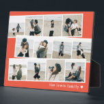Bandes photo Couleur personnalisée Plaque de burea<br><div class="desc">Personnalisez simplement votre texte et vos photos et créez un cadeau unique pour vous-même ou pour quelqu'un que vous aimez ! La couleur Arrière - plan peut être changée en n'importe quelle couleur de votre choix !</div>